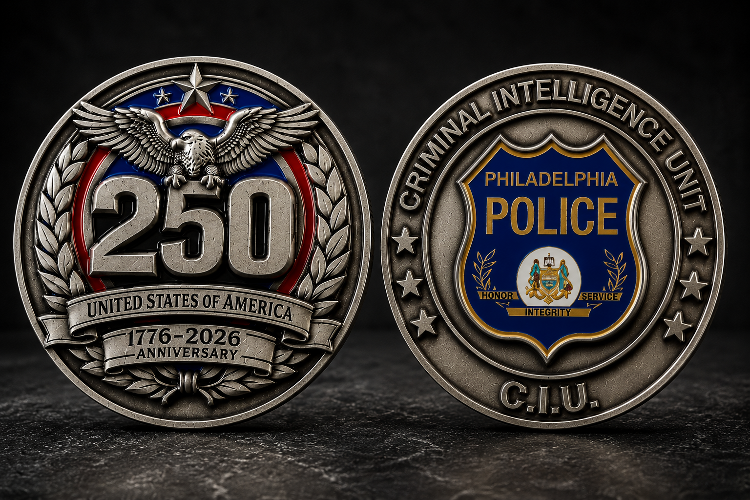 America 250 Challenge Coin